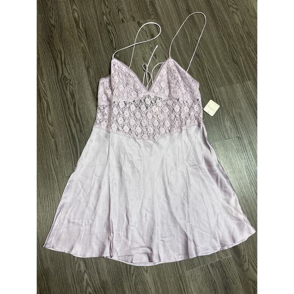 Free People NWT Purple New Love Mini Slip - Picture 3 of 8